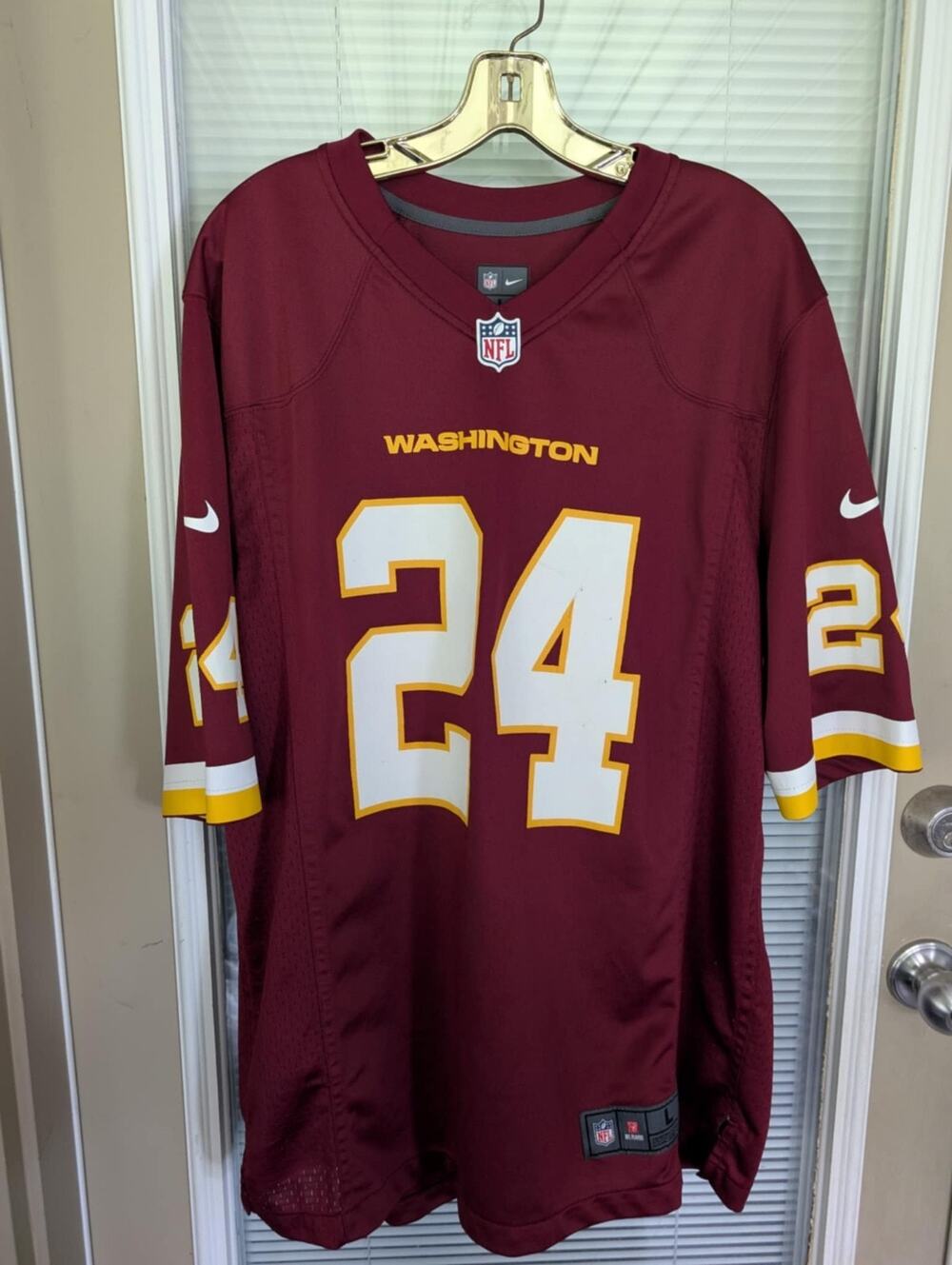 Nike On Field Washington Redskins #24 Antonio Gibson NFL Football Jersey Size L